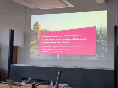 Active learning as a brain booster: Our participation at the Zurich Prevention Day